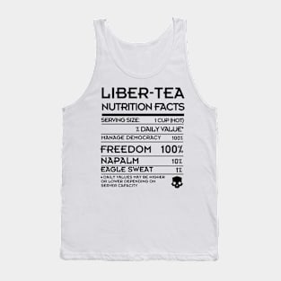 Helldivers 2 Liber-tea nutrition facts Funny design Tank Top